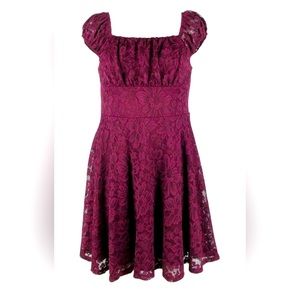 Burgundy Girl’s Holiday Dress